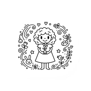 girl coloring pages