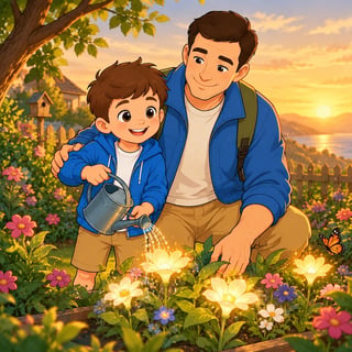 The Light in Papa's Garden