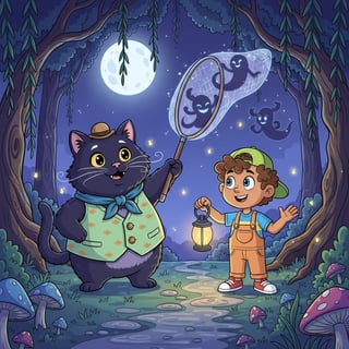 Whiskers and the Midnight Glow