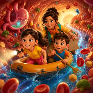 Hannah, Leon, Hayden and the Invisible River