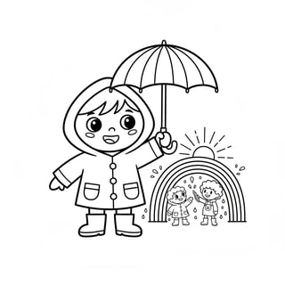 rainbow coloring pages