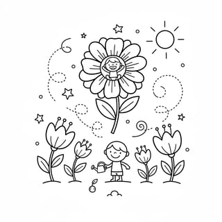 coloring pages flowers