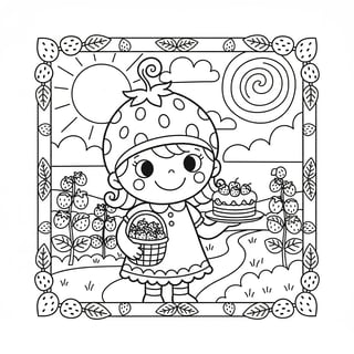 strawberry shortcake coloring pages