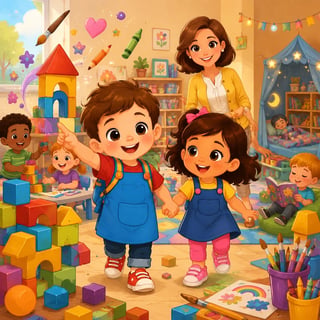La grande journée de Léo à la maternelle