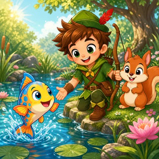Pip's Playful Pond Adventure