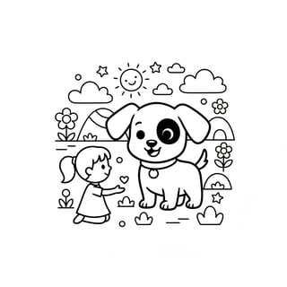 puppy coloring page