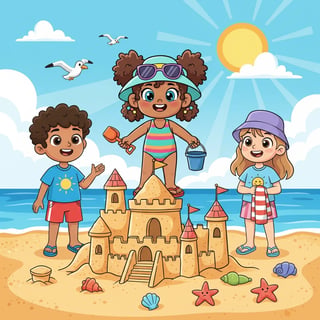 Sandy's Sunny Seaside Story