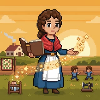 Edna's Texas Legacy: A Pixelated Life
