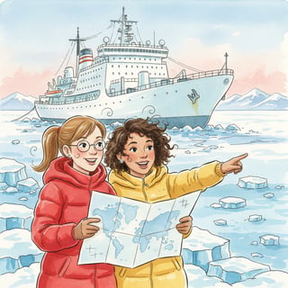 A snowy adventure in the South Pole