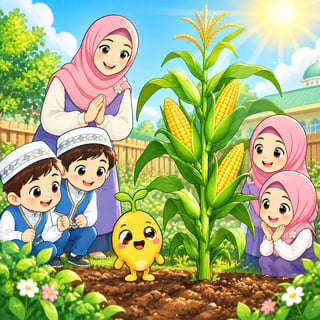 Kisah Si Biji Jagung yang Bersyukur