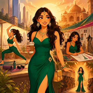 Ananya's Golden Glow: A Day in the Life