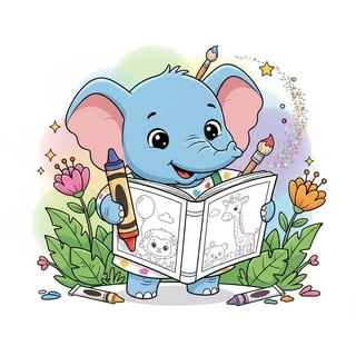 My First Baby Animal Coloring Book