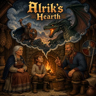 Alrik's Hearth: A Viking Boy's Day of Chores and Legends