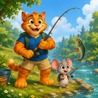 Barnaby and Pip's Fishing Adventure