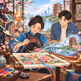 武汉小绣娘的奇妙彩线