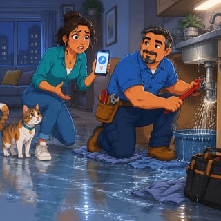 The Night of the Flood and the Cell Phone