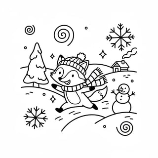 winter coloring pages