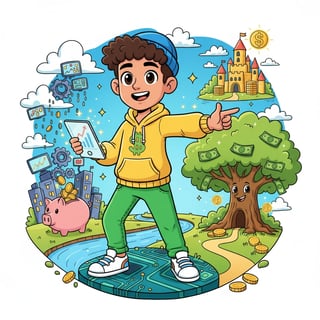 From Zero to Digital Millionaire: Leo's Financial Adventure