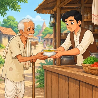 The Gift of a Warm Meal - moral