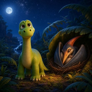 Oliver the Little Dino's Starry Slumber