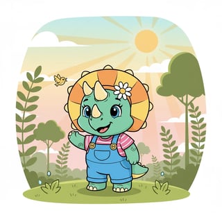 Trix the Triceratops Learns to Calm the Storm