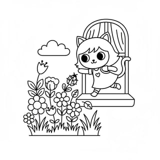 kitty coloring pages