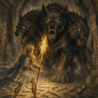 Zeus and the Labyrinth of Joy - mythology