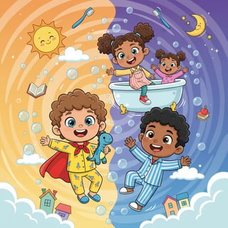 The Bright Family's Bubbly Day