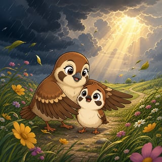 The Little Sparrow Who Learned to Trust