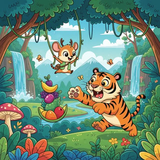 Kancil Pintar dan Harimau Lapar - animal