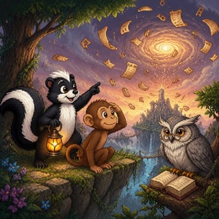 Skunky & Momo's Alphabet Adventure - The Lost Alphabet
