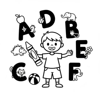 alphabet coloring pages