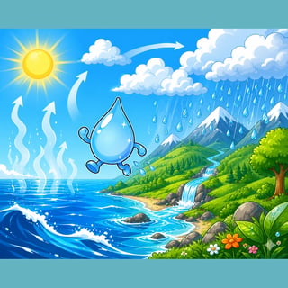 Drip's Incredible Journey: The Tale of the Water Cycle