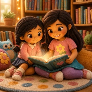 Gabriella and Lilyama: The Best Reading Buddies