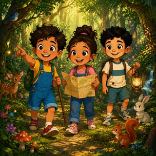 مغامرة عمر والأصدقاء في الغابة السحرية - adventure