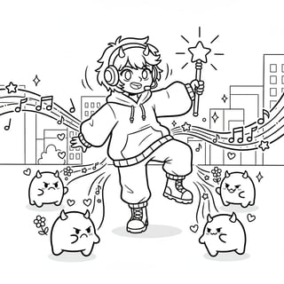 kpop demon hunters coloring pages