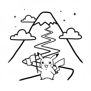 pikachu coloring page
