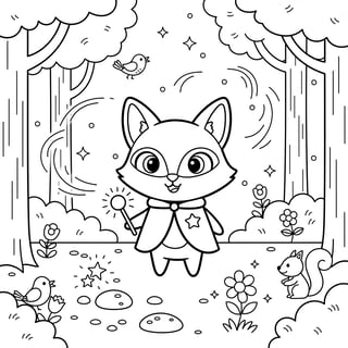 fox coloring pages