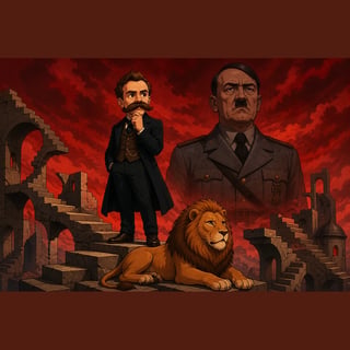 The Philosopher and the Crimson Sunset