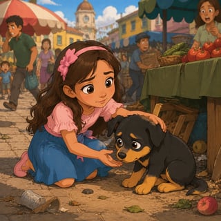 Laiza and the Scared Puppy