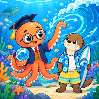 Octo's Wonderful Wave Lesson