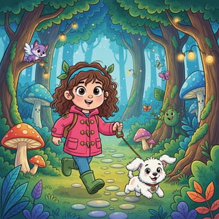 Lila e a Aventura na Floresta Encantada