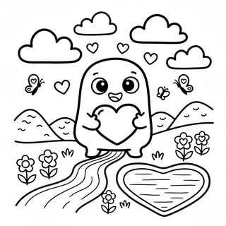 heart coloring pages