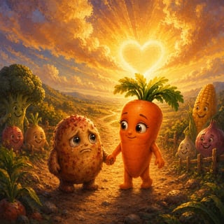 The Little Potato's Golden Heart