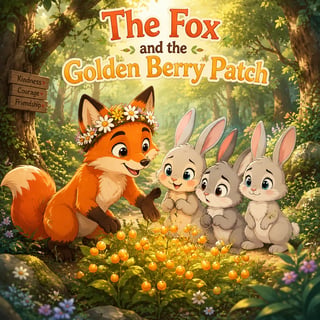 The Fox and the Golden Berry Patch