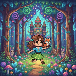 A Aventura de Luna no Bosque Encantado