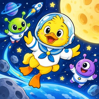 Banana Duck the Astronaut