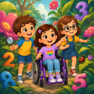 Maya's Magical Counting Garden