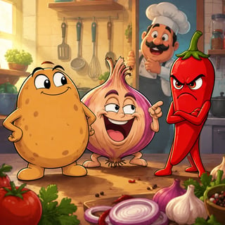 آلو، پیاز اور مرچ کا حیران کن راز - friendship