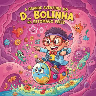 A Grande Aventura do Dr. Bolinha no Estômago Feliz
